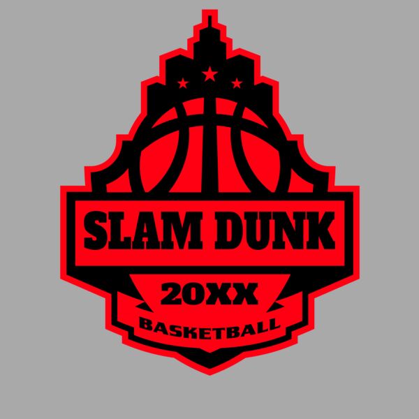 SLAM DUNK Basketball Logo Template Thumbnail