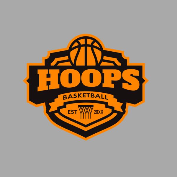 Hoops Basketball logo template 04 Thumbnail