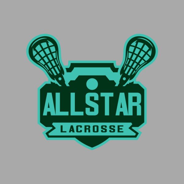 All stars Lacrosse Logo Template Thumbnail