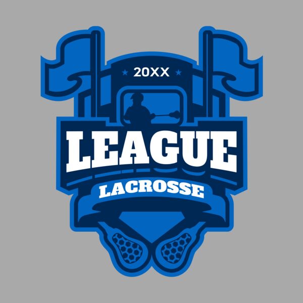 League Lacrosse Logo Template Thumbnail