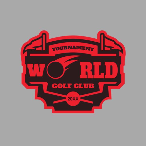 World Tournament Golf club logo template Thumbnail