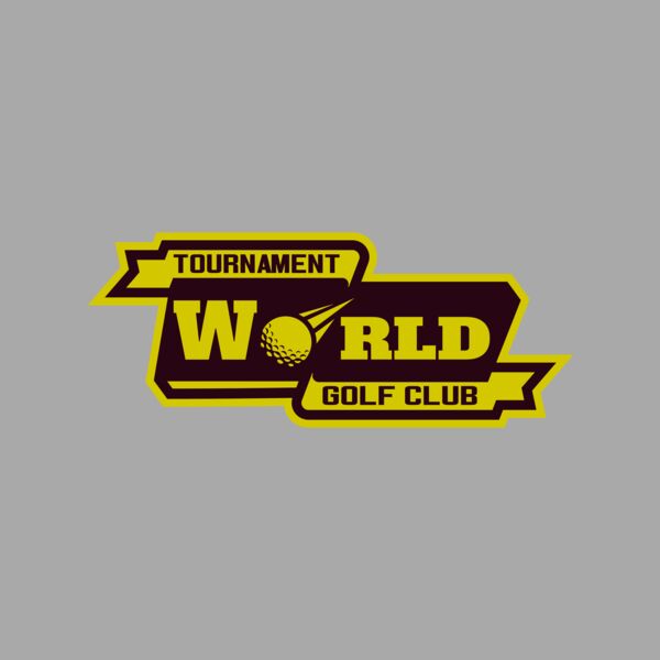 World Tournament Golf club logo template Thumbnail