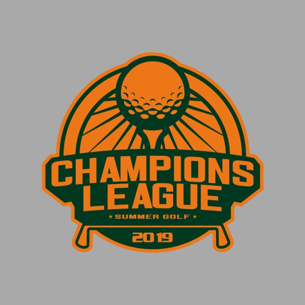 Champions League Summer Golf logo template Thumbnail