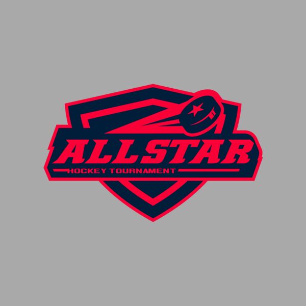 All Star Hockey Tournament logo template Thumbnail