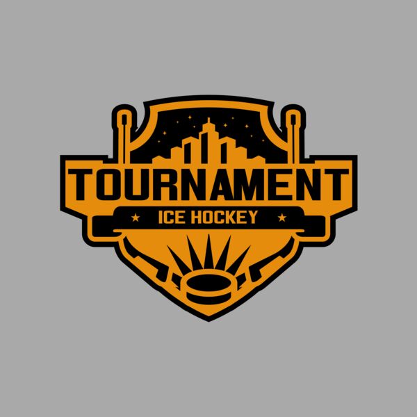 Tournament Ice Hockey logo template 02 Thumbnail
