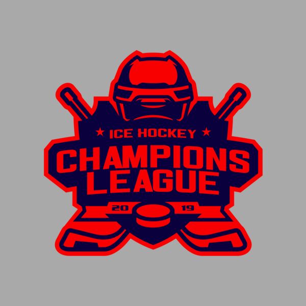 Champions League Ice Hockey logo template Thumbnail
