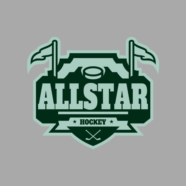 All Star Hockey Tournament logo template 02 Thumbnail
