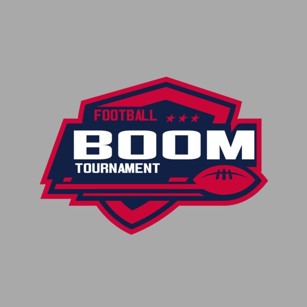 Boom Tournament Football logo template Thumbnail