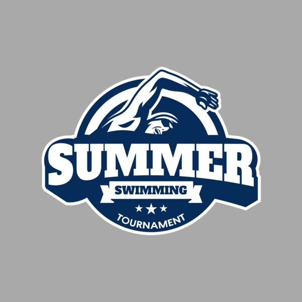 Summer Swimming Tournament logo template Thumbnail