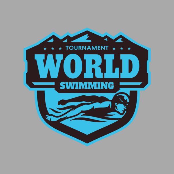 World Tournament Swimming logo template Thumbnail