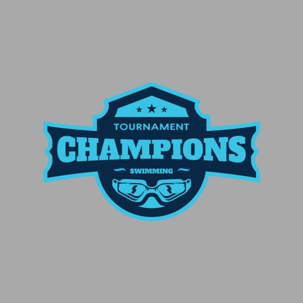 Champions Tournament Swimming logo template Thumbnail