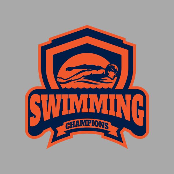 Swimming Champions logo template Thumbnail