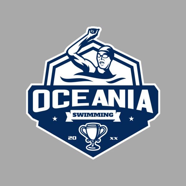 Oceania Swimming logo template Thumbnail