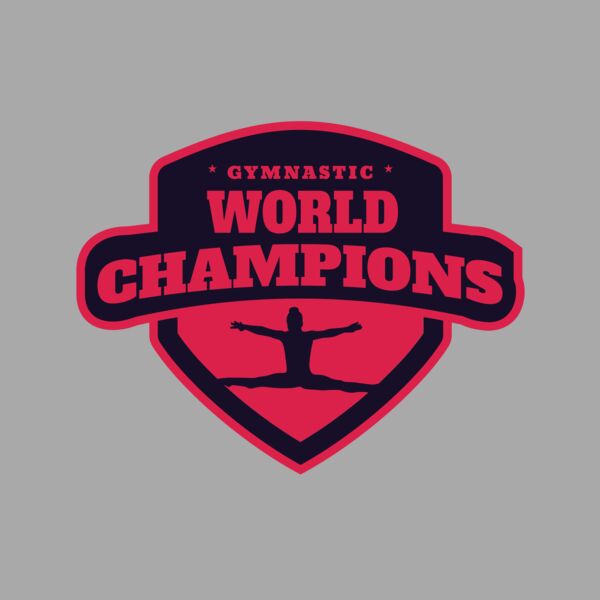Gymnastic World Champions logo template Thumbnail
