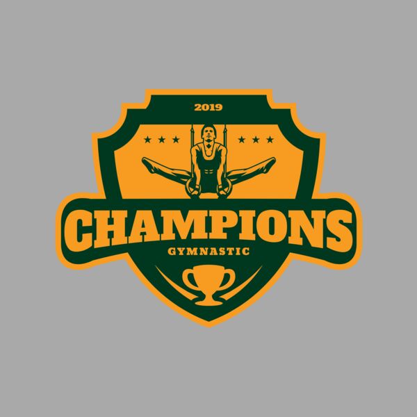 Champions Gymnastic logo template Thumbnail