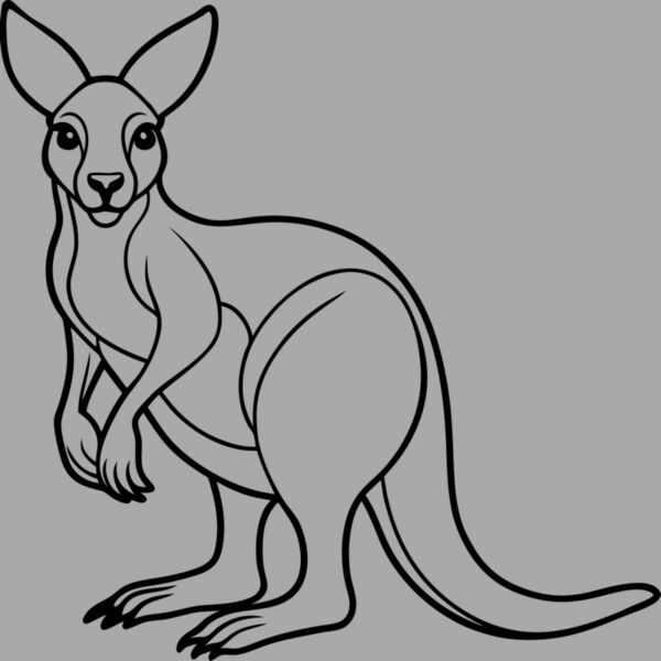 Kangaroo   Clipart 2 Thumbnail