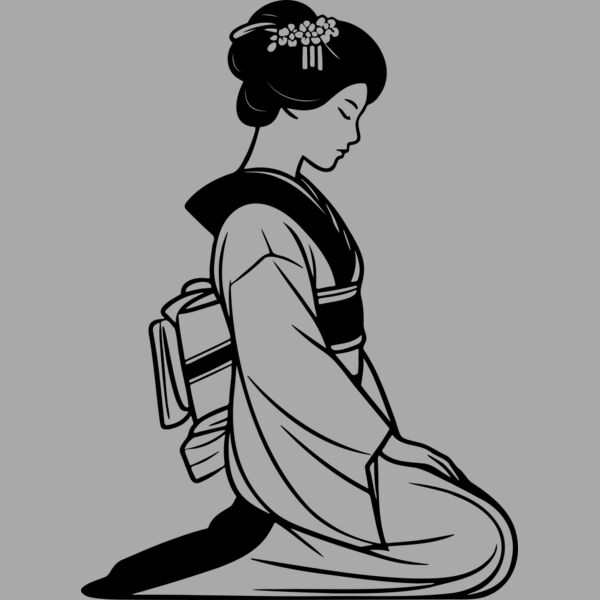 Kimono Geishas Art Thumbnail