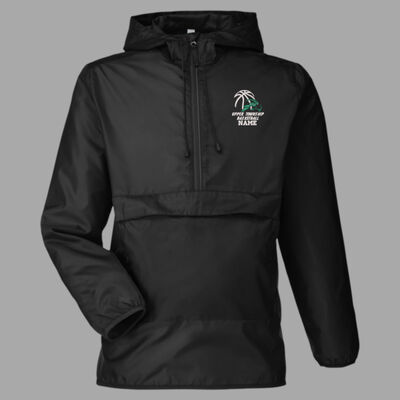 Upper Basketball Embroidered Jacket - Unisex Zone Protect Packable Anorak Jacket Thumbnail