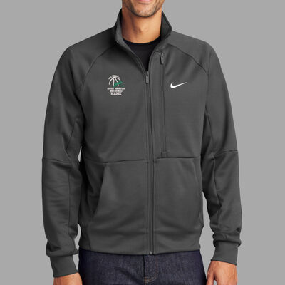 Upper Basketball Embroidered Jacket - Full Zip Chest Swoosh Jacket Thumbnail