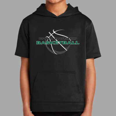 Upper Basketball - Youth Sport Wick ® Fleece Short Sleeve Hooded Pullover Thumbnail