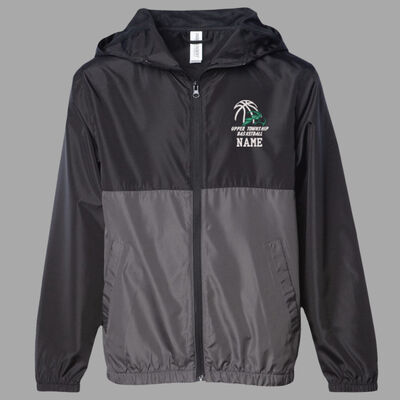 Embroidered - Youth Lightweight Windbreaker Full-Zip Jacket Thumbnail