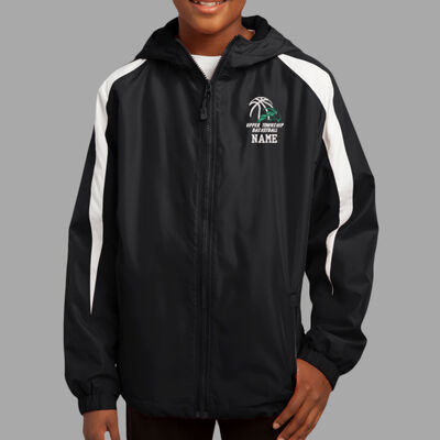 Embroidered - Youth Fleece Lined Colorblock Jacket Thumbnail