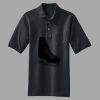 Heavyweight Cotton Pique Polo with Pocket Thumbnail