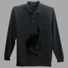 Long Sleeve Silk Touch Polo with Pocket Thumbnail