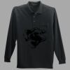 Long Sleeve Silk Touch Polo with Pocket Thumbnail