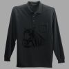 Long Sleeve Silk Touch Polo with Pocket Thumbnail