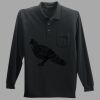 Long Sleeve Silk Touch Polo with Pocket Thumbnail