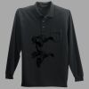 Long Sleeve Silk Touch Polo with Pocket Thumbnail