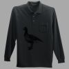 Long Sleeve Silk Touch Polo with Pocket Thumbnail