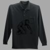 Long Sleeve Silk Touch Polo with Pocket Thumbnail