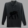 Long Sleeve Silk Touch Polo with Pocket Thumbnail