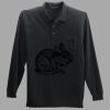 Long Sleeve Silk Touch Polo with Pocket Thumbnail