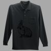 Long Sleeve Silk Touch Polo with Pocket Thumbnail