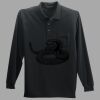 Long Sleeve Silk Touch Polo with Pocket Thumbnail