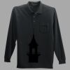 Long Sleeve Silk Touch Polo with Pocket Thumbnail