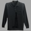 Long Sleeve Silk Touch Polo with Pocket Thumbnail
