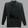 Long Sleeve Silk Touch Polo with Pocket Thumbnail