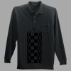 Long Sleeve Silk Touch Polo with Pocket Thumbnail