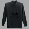 Long Sleeve Silk Touch Polo with Pocket Thumbnail