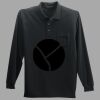 Long Sleeve Silk Touch Polo with Pocket Thumbnail