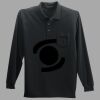 Long Sleeve Silk Touch Polo with Pocket Thumbnail