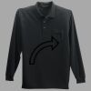 Long Sleeve Silk Touch Polo with Pocket Thumbnail