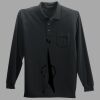 Long Sleeve Silk Touch Polo with Pocket Thumbnail
