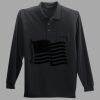 Long Sleeve Silk Touch Polo with Pocket Thumbnail