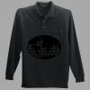 Long Sleeve Silk Touch Polo with Pocket Thumbnail