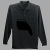 Long Sleeve Silk Touch Polo with Pocket Thumbnail